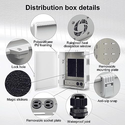 Outdoor Electrical Junction Box with High Power Outlet