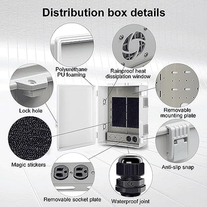 Outdoor Electrical Junction Box with High Power Outlet