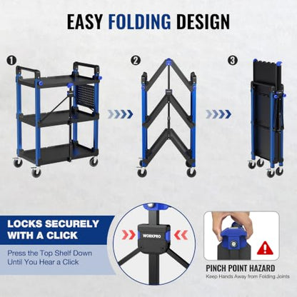 Heavy Duty 3 Tier Utility Cart