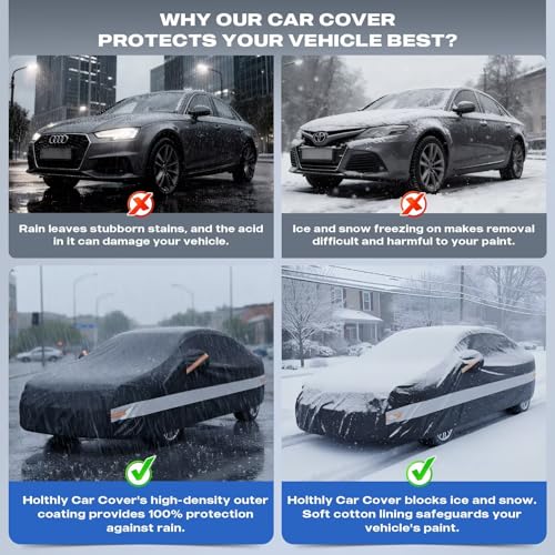 10 Layers Car Cover Custom Fit for Ford Focus Sedan