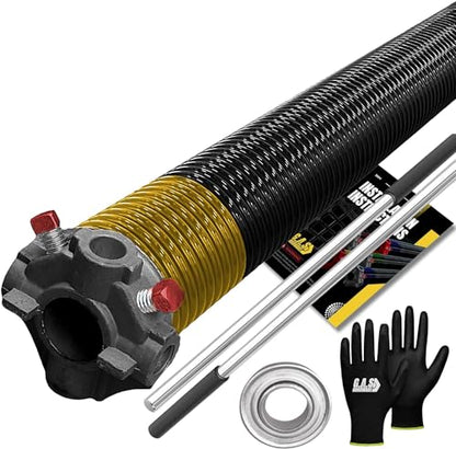 Garage Door Torsion Spring 250x2x36 for Right Side of Garage Door with Winding Bars