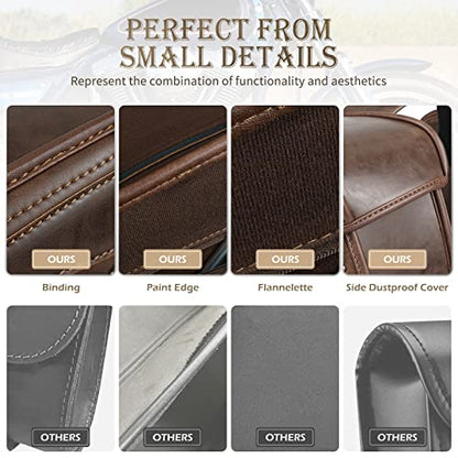 Saddle Bags PU Leather Motorcycle Saddlebags