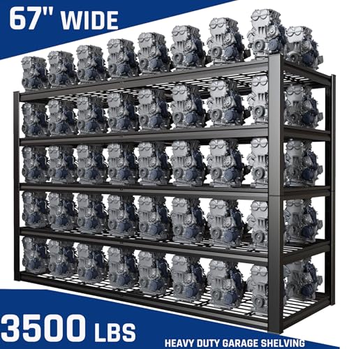 67" Wide 5 Tier Garage Shelving Unit (5 Count)