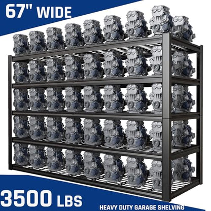 67" Wide 5 Tier Garage Shelving Unit (5 Count)