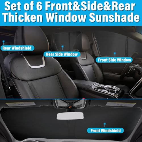 6pcs Sun Shades for Toyota Corolla 2014 (6 Count)