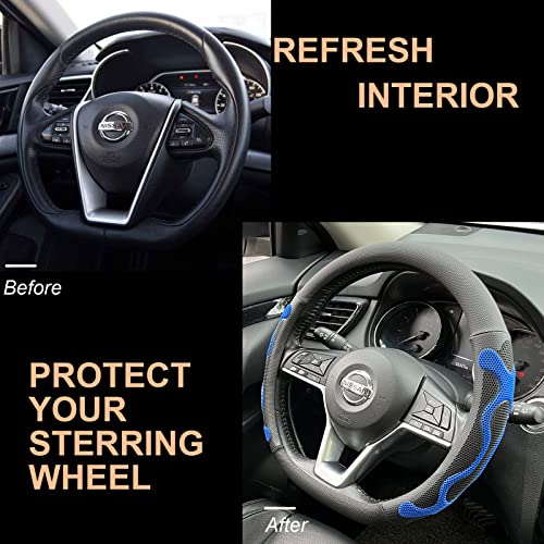 D Shaped Comfy Grip Steering Wheel Cover 14.5