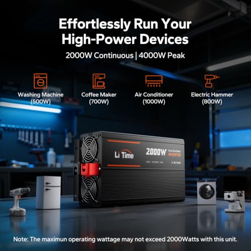 2000W Pure Sine Wave Power Inverter