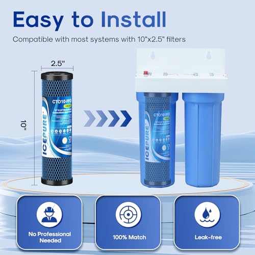 1 Micron 10" x 2.5" Whole House PFOA (2 Count)