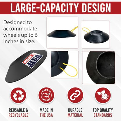 USA Made Improved Unbreakable Wheel Dock with Rope Handle