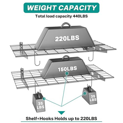 Wall Mounted Garage Wall Shelves (4 Count)