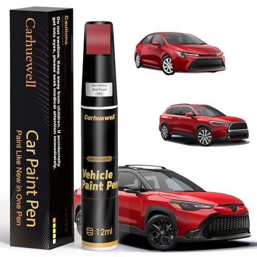 3R3 Barcelona Red Pearl Touch Up Paint Compatible with Toyota