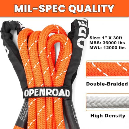 Kinetic Recovery Tow Rope (30 Foot)