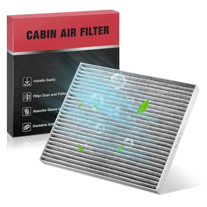 Cabin Air Filter CF12283 Car Air Filter with Activated Carbon Compatible with Chrysler 2017