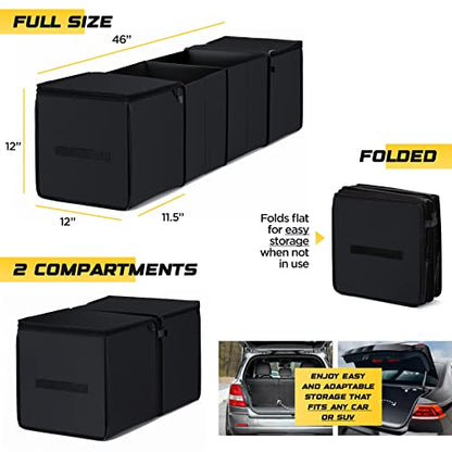 Auto Trunk Organizer With Insulated Cooler Compartments X (4 Count)