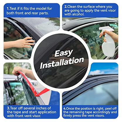 Window Visors Rain Guards for 2010