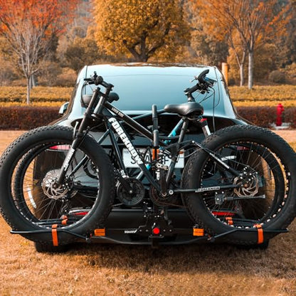 Platform 2 EBike Rack for Car Hitch Bike Rack for SUV RV Trucks Carrier Bicycle Car Racks 2 (2 Count)