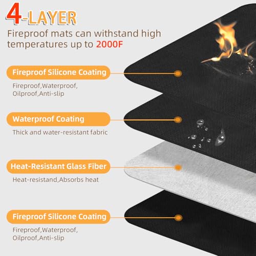 Under Grill Mat for Outdoor Grilling