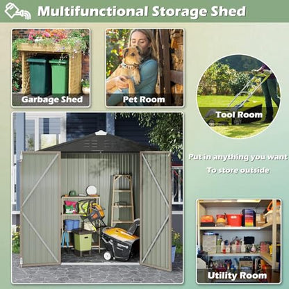 6x4 FT Outdoor Storage Shed