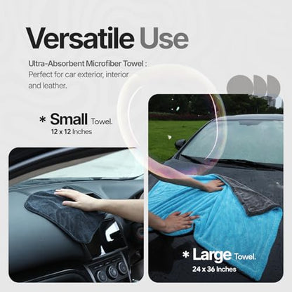 Crystal Clean 1300 GSM Car Drying Towel