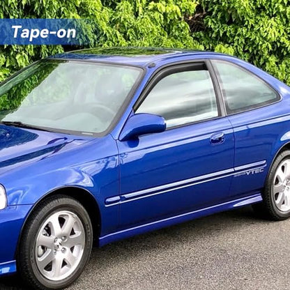 Window Visors Rain Guards for 1996 1997 1998 1999 2000 Honda Civic Coupe (2 Count)