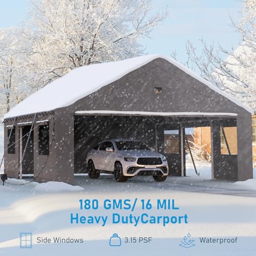20x20 Heavy Duty Carport Canopy