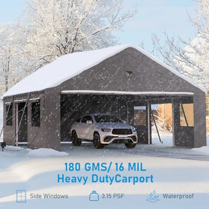 20x20 Heavy Duty Carport Canopy