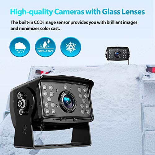 HD 1080P Dual Wired Backup Camera