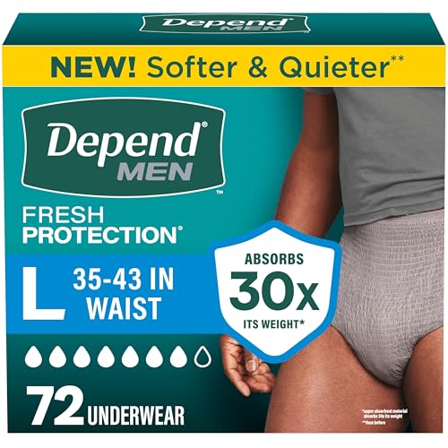 Fresh Protection Adult Diapers for Men (72 Count)