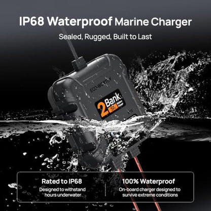2 Bank Marine Battery Charger 5X2