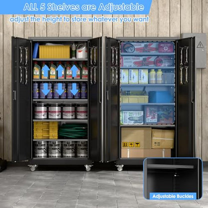 71" Metal Storage Cabinet