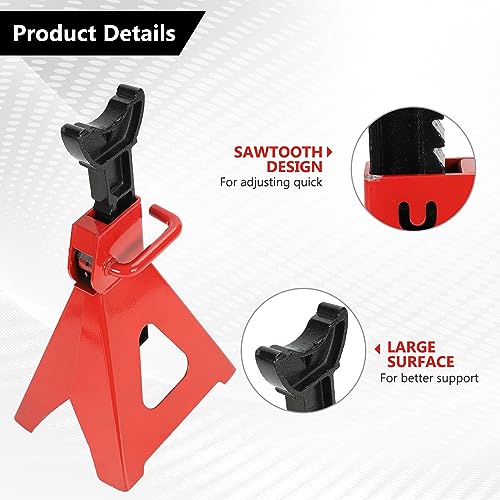6 Ton (12,000 LBS) Automotive Jack Stands