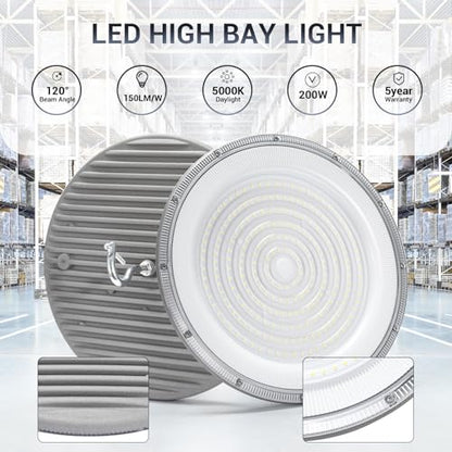 15 Pack 200W UFO Led High Bay Light (15 Count)