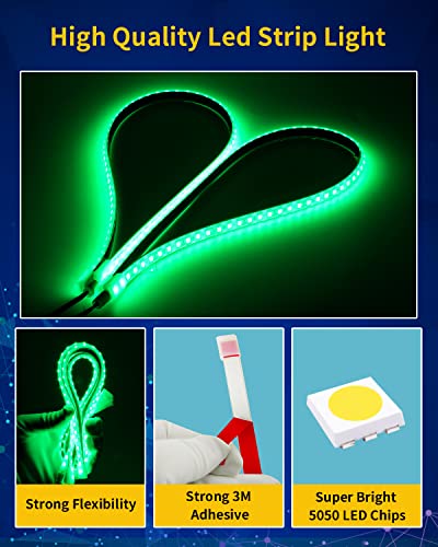 Green Led Strip Lights (4 Count)