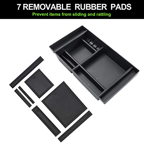 Center Console Organizer for Chevy Silverado & GMC Sierra Black Trim