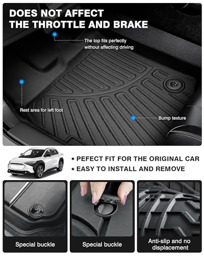 Floor Mats for Toyota BZ4X & Subaru Solterra 2023