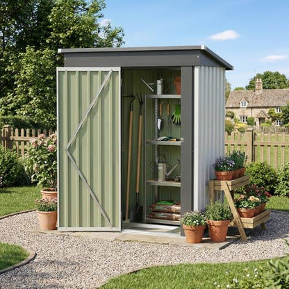 5x3 FT Outdoor Storage Shed with Floor Frame