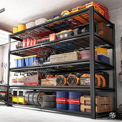 5 Tier 26" D Storage Shelves for Garage Basement Warehouse