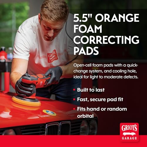 Orange Foam Correcting Pads for Car Polishing and Detailing