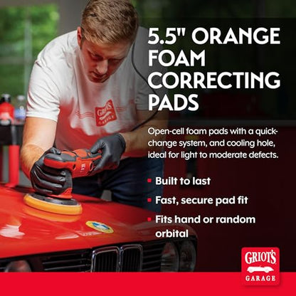 Orange Foam Correcting Pads for Car Polishing and Detailing
