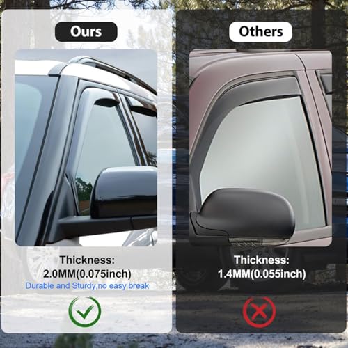 Side Window Deflectors for Toyota Tundra Crew Max 2022