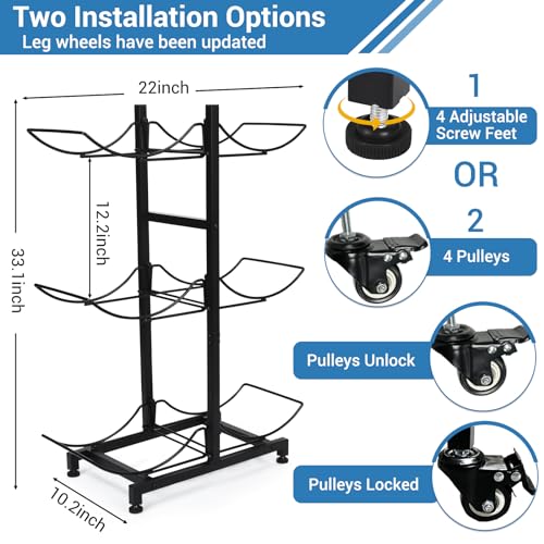 5 Gallon Water Jug Holder with 4 Wheels