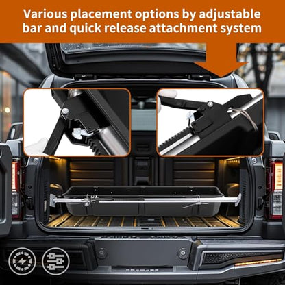 Full Size Truck Bed Storage Box Compatible with Ford Chevrolet GMC Dodge Ram Toyota Nissan Universal 55 Inch