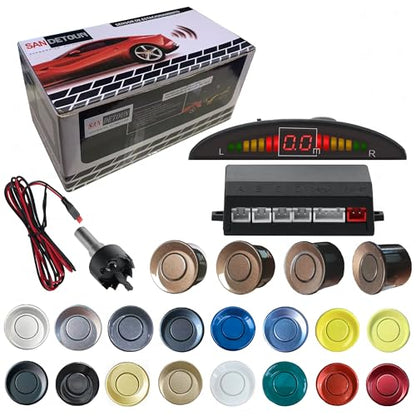 Parking Sensor Kit Backup Sensor Kit Reverse Sensor for Car 20 Color Options for Probes Adjustable Alarm Volume Professional Sensore de Reversa para Carro Safe Driving Assistant (12 Count)