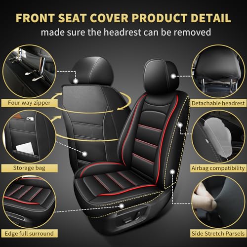 Custom Fit for Ford Ranger Seat Covers 2026 2025 (5 Count)