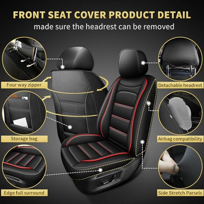 Custom Fit for Ford Ranger Seat Covers 2026 2025 (5 Count)