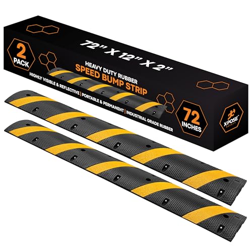 6 Ft Rubber Speed Bump (2 Count)