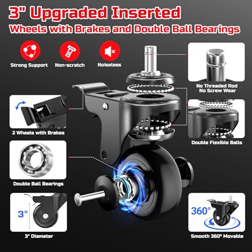 Rolling Shop Stool for Garage with Casters