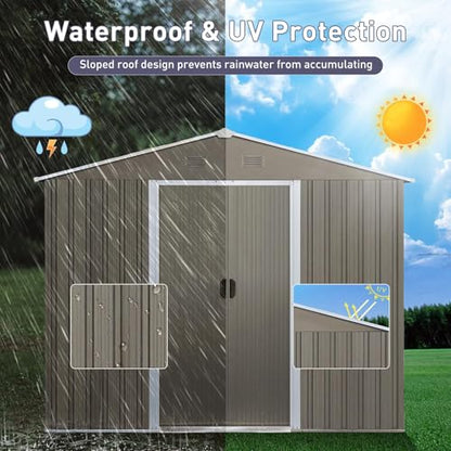 8x10 FT Outdoor Storage Shed