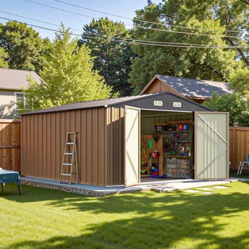 10 x 12 FT Metal Storage Shed for Outdoor