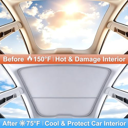 for Tesla Model Y Accessories Sunshade Roof
